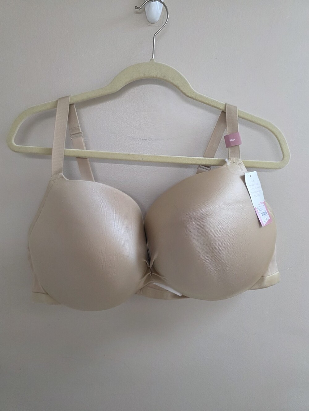 NWT Cacique Max Swell Plunge Tan Bra 48D